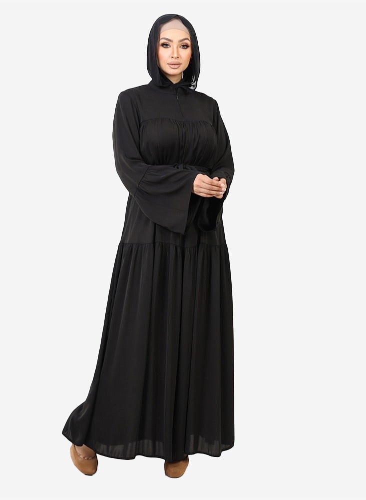 عباية حريمي حرير ادوار فاخره خامه حرير  _ CODE ABAYA 5003 - Image 3
