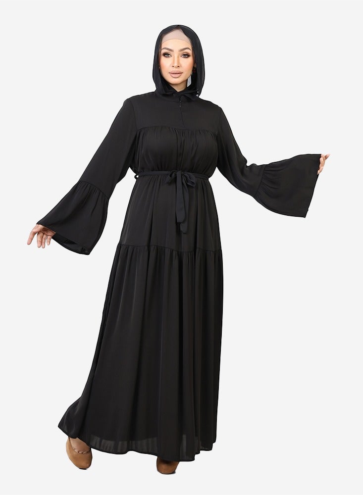 عباية حريمي حرير ادوار فاخره خامه حرير  _ CODE ABAYA 5003 - Image 4