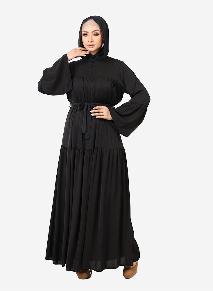 عباية حريمي حرير ادوار فاخره خامه حرير  _ CODE ABAYA 5003 - Image 2