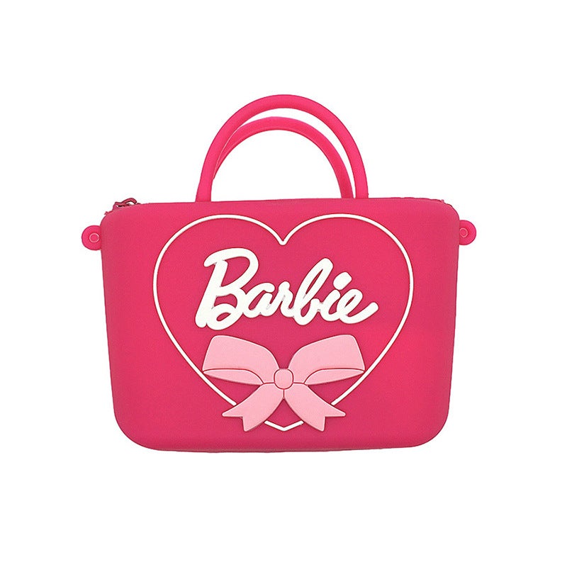 2023 New Barbie Silicone Bag Creative Cartoon Crossbody Shoulder Bag Children Coin Purse - Image 1