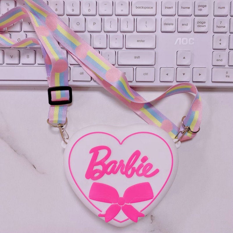 2023 New Barbie Silicone Bag Creative Cartoon Crossbody Shoulder Bag Children Coin Purse - Image 5