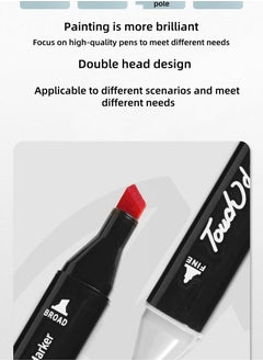 Touch 80-color double-sided marker marker set with carrying bag for adults and children artists  - Image 2