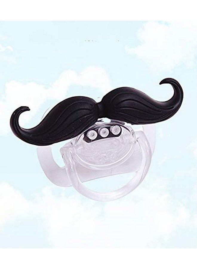 Cluckyu Baby Funny Pacifier Cute Kissable Mustache Pacifier for Babies and Toddlers Unisex - 0-6 Months Baby Orthodontic Mustache Pacifier BPA Free -Pack of 2 Black - Image 3