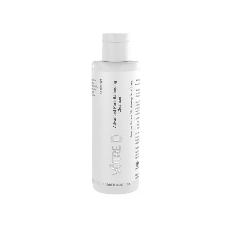 Votre Votre Natural Advanced Pore Balancing Cleansor for Uneven Skin Tone Make Up Remover Vegan Certified 100 ml - Image 1