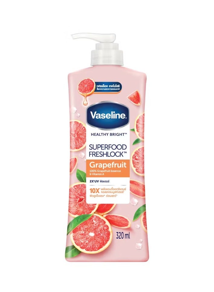 Vaseline Super Food Freshlock Grapefruit Lotion 320ml. - Image 1