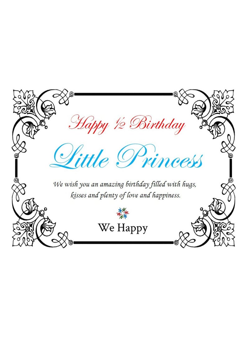 We Happy Half Year Birthday Party Fancy Dress Photography Costume Prop 4 Pcs Set - Image 5