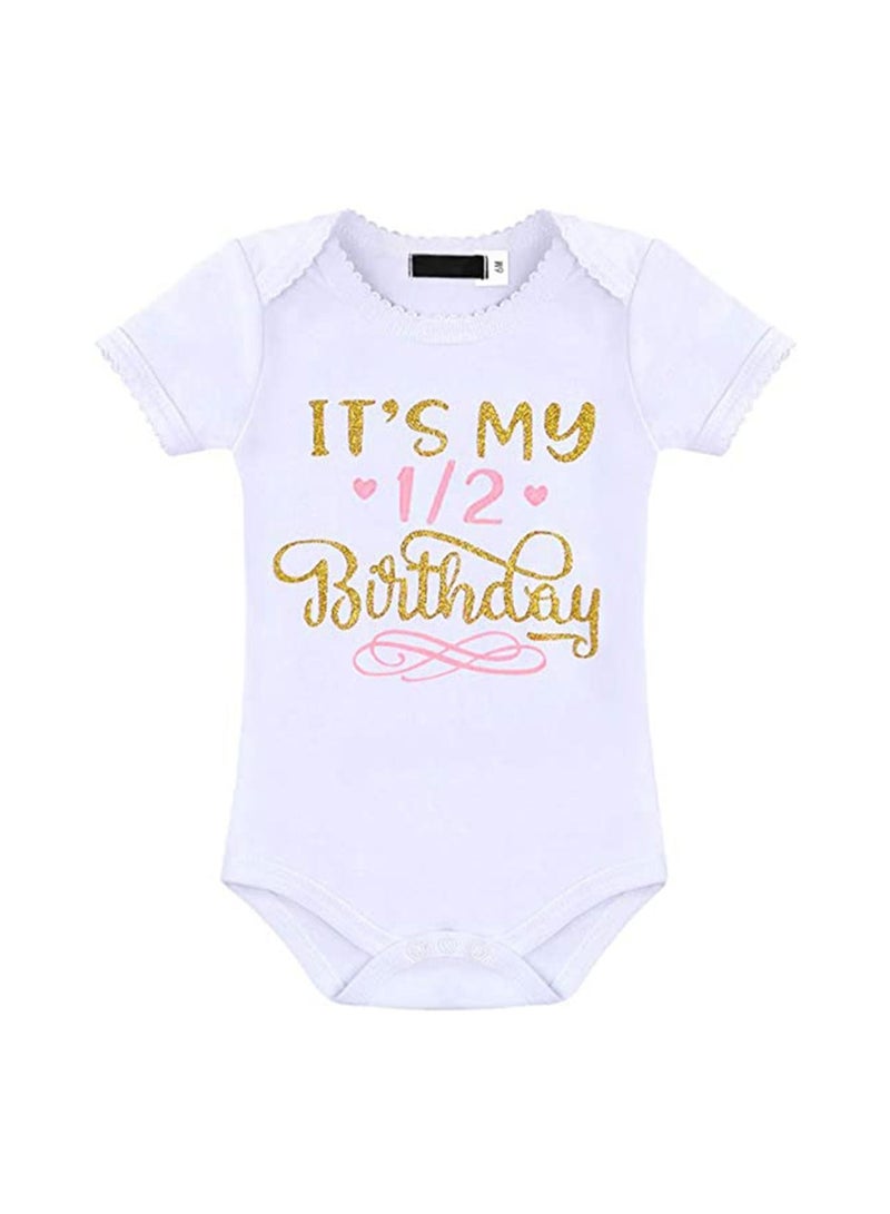 We Happy Half Year Birthday Party Fancy Dress Photography Costume Prop 4 Pcs Set - Image 2