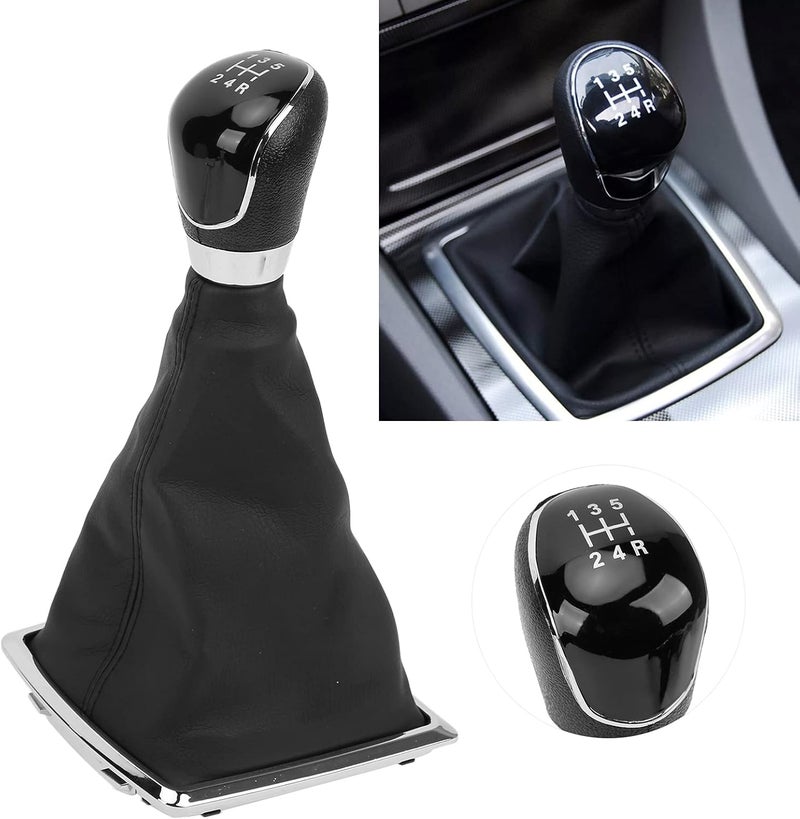 Tyenaza Gear Shift Dust Cover, Car Manual Gear Shift Knob Dust Cover Shifter Protection PU Leather Replacement for MK2 2005‑2011 (5 Levels) - Image 5