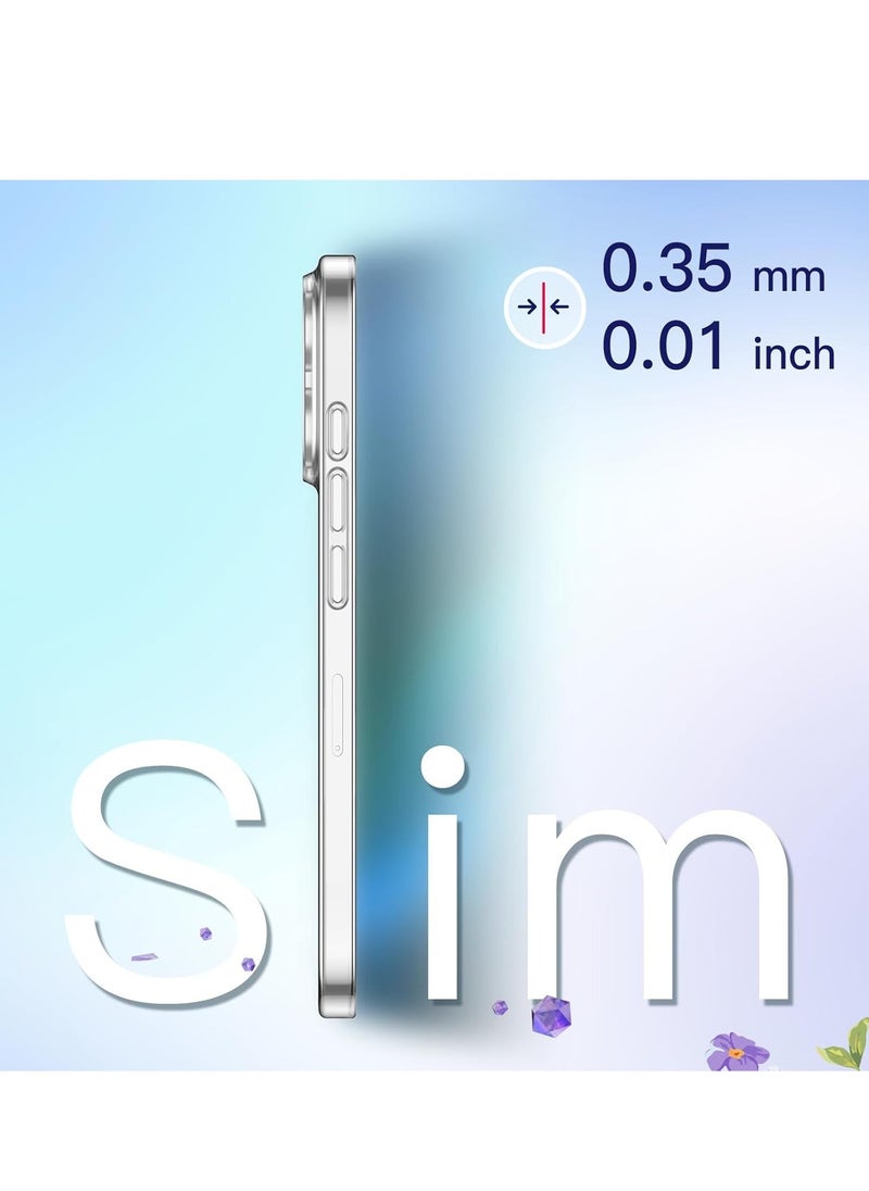 Raxoom Ultra Slim (0.35mm Thin) Clear Case for iPhone 16 Pro 6.3 Inch â€“ Camera Lens Full Protection, Lightweight Transparent PP Hard Minimalist Cover (Clear) | Anti-Fingerprint & Non-Yellowing - Image 3