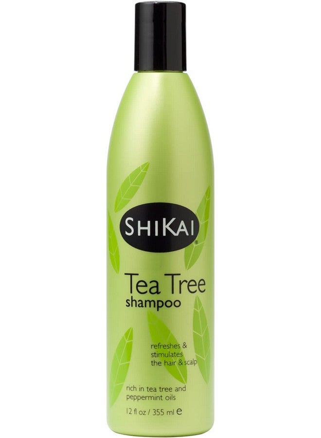 شيكاي شامبو شجرة الشاي (12 أونصة سائلة) يستيقظ بالنعناع وشجرة الشاي، ينعش ويحفز فروة رأسك، خالٍ من الصابون، مرطب بديل للاستخدام اليومي.