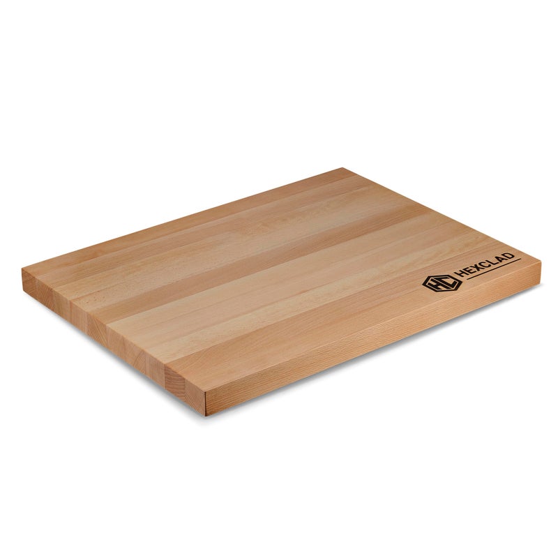 HexClad Extra Large Beechwood Cutting Board, Reversible, Hardwood, Great for Chopping, Cutting, or Serving Charcuterie, 24 x 18 Inches - Image 1