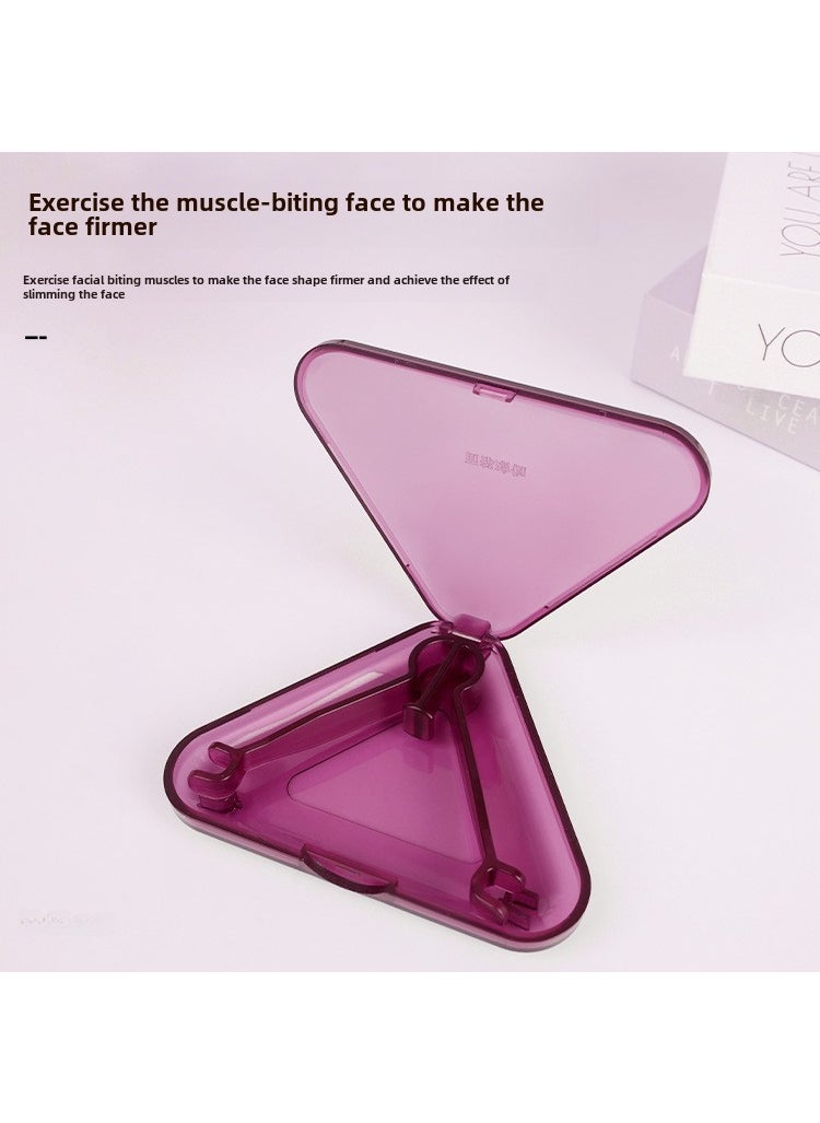 Generic Jawline Exerciser Facial Fitness Chewing Trainer Upgraded Purple 