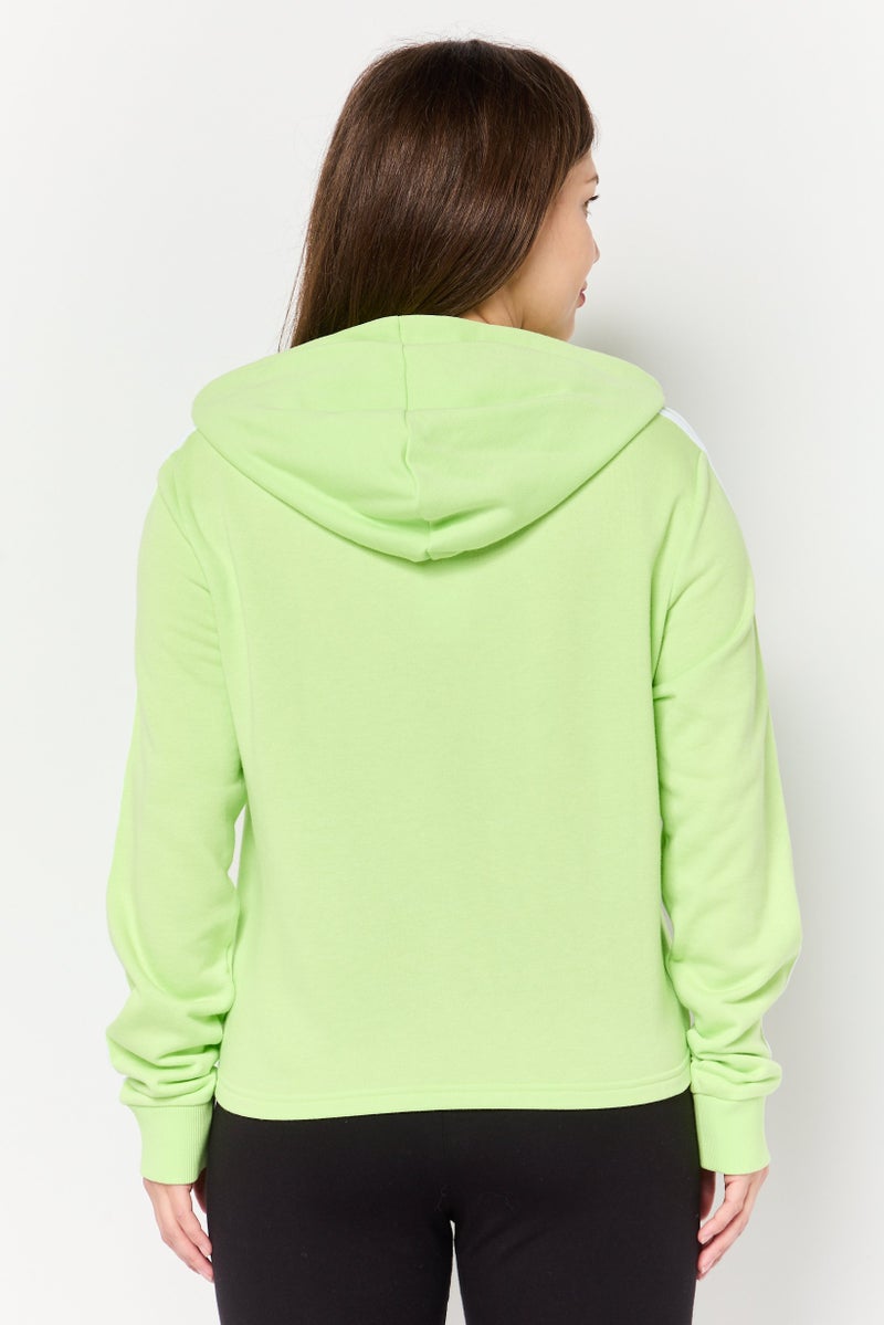 Adidas Women Sportswear Fit Long Sleeve Outdoor Hoodie, Green - Image 3