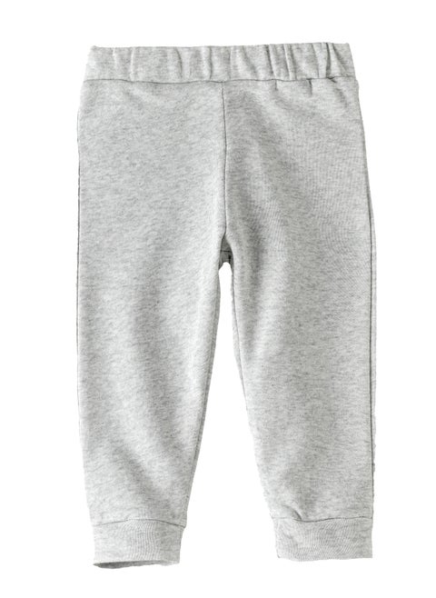 Boys' Solid Grey Elastic Waist Joggers