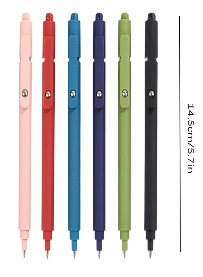 IVICOO Gel Pens for Journaling Black 0.5 mm Pen,Ink Pens for Writing,Office,Writech, Journal,Best pen for Smooth Writing(6 Pcs) - Image 2