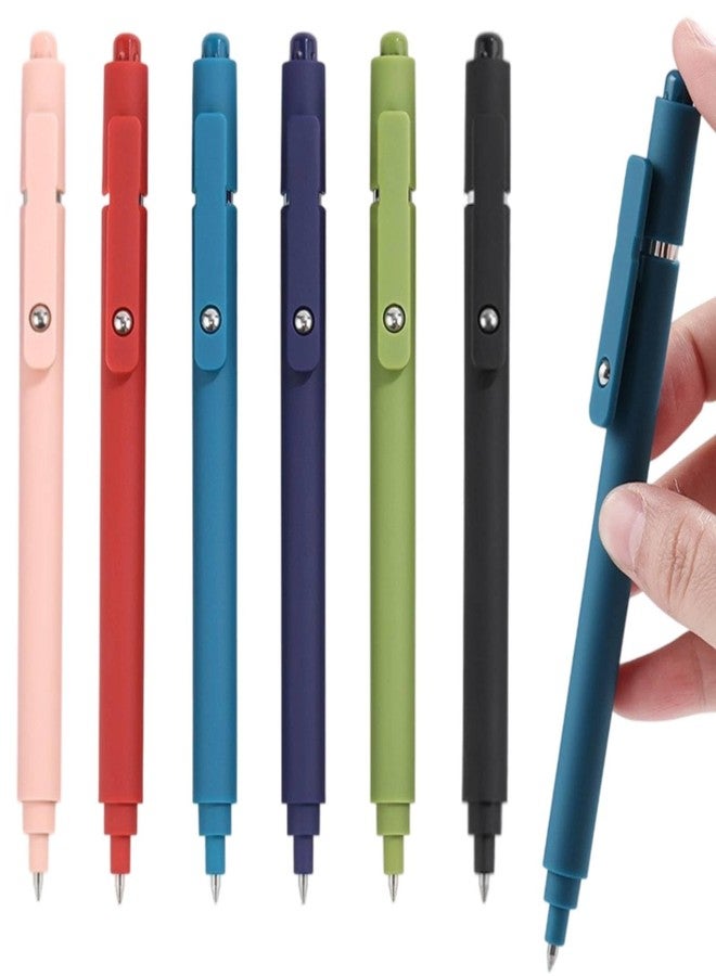 IVICOO Gel Pens for Journaling Black 0.5 mm Pen,Ink Pens for Writing,Office,Writech, Journal,Best pen for Smooth Writing(6 Pcs) - Image 1