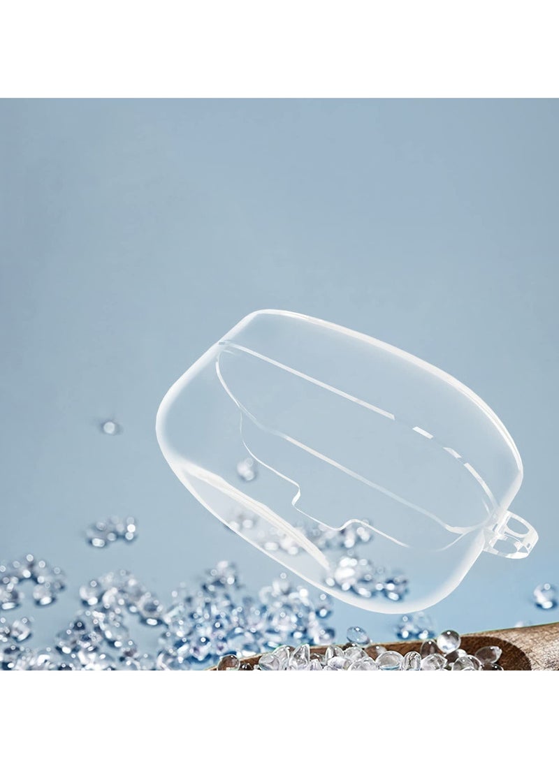 SOLARAE Durable Shockproof Full Body Protective Case for Sony WF-1000XM4 Wireless Earbuds, Made of TPU with Keychain, Transparent Design for Enhanced Protection Against Drops and Impacts. - Image 1