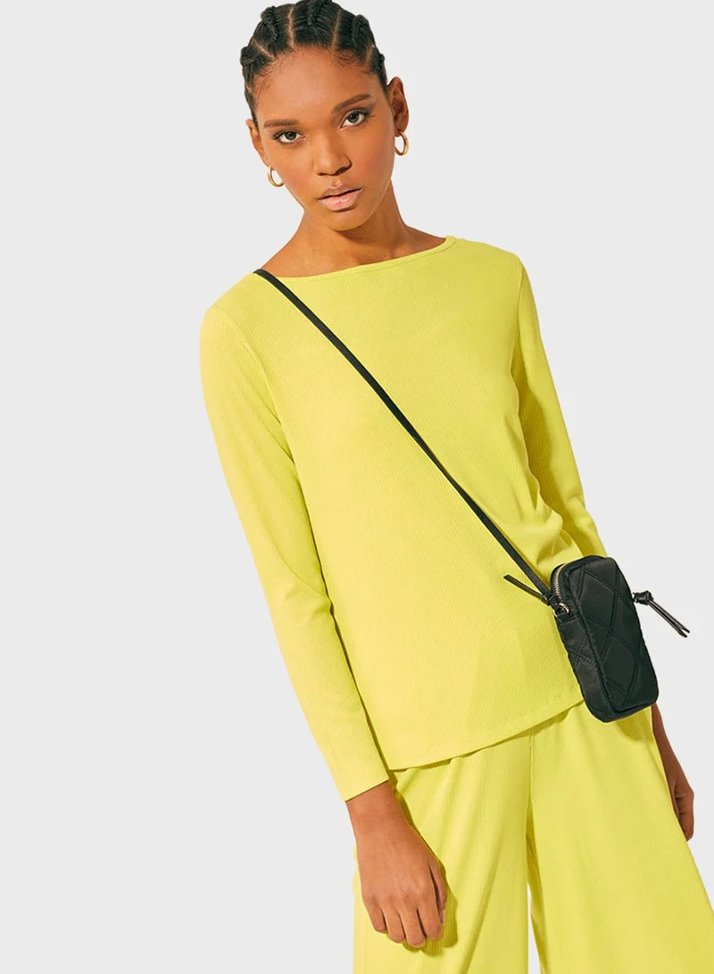 RINA Boat Neck Top