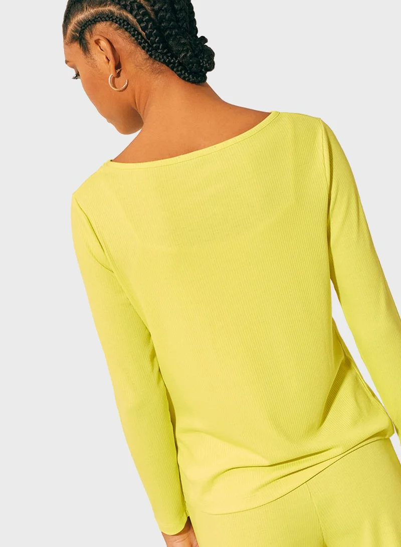 RINA Boat Neck Top
