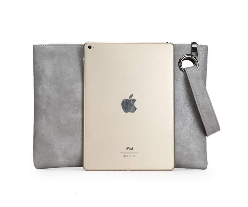 DIHKLCIO Evening Bags Purse Envelop Clutch Chain Shoulder Womens Wristlet Handbag Foldover Pouch Light Khaki Large - Image 5