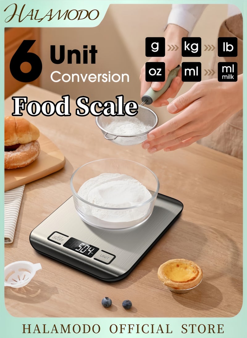 HALAMODO Electric Kitchen Scale Silver - Image 1