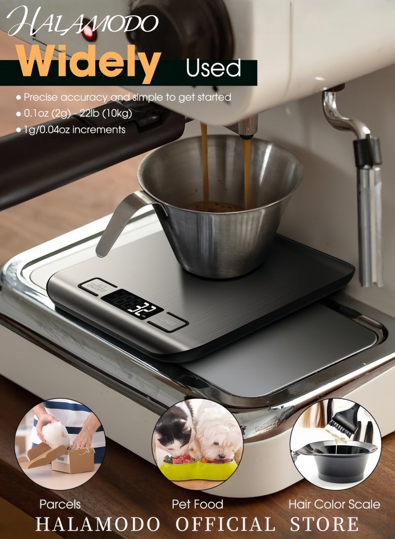 HALAMODO Electric Kitchen Scale Silver - Image 4