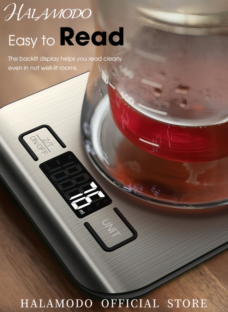 HALAMODO Electric Kitchen Scale Silver - Image 3