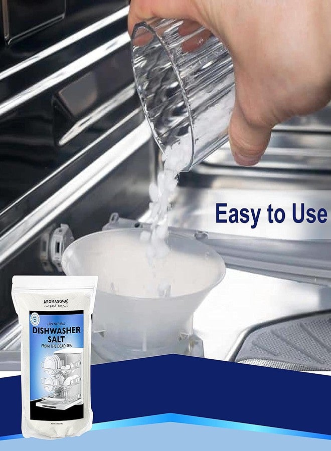 Aromasong ملح غسالة الصحون أروما سونغ 10 رطل - 100% عامل تليين المياه الطبيعي متوافق مع بوش، ميلي، ويرلبول، ثيرمادور ومور... لأطباق أنظف وإعادة تنشيط الغسالة (قد يختلف التعبئة) - Image 4