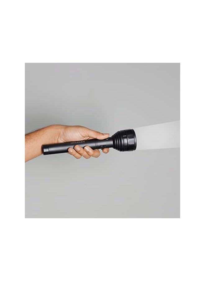 KRYPTON - Rechargeable Led Flashlight Usb Chargeable Torch Knfl5442 3W Hi Power Led Light 8 Hours Working Lifetime On Cree Led Ideal For Trekking Camping And More - Image 1
