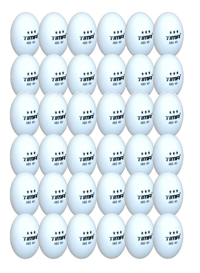 TIMA Table Tennis Balls - White 38mm Three Star TT Balls - (Pack of 36) - Image 1