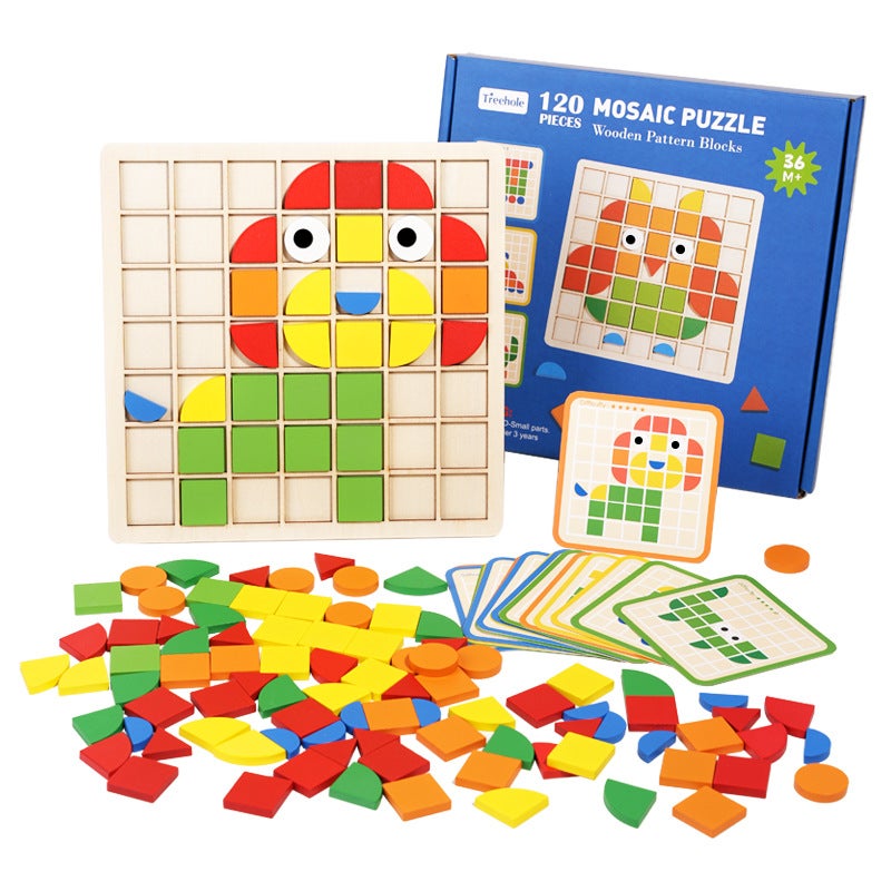 Mosaic Diy Creative Puzzle Small Particles Kindergarten Educational Area Play Teaching Aids Concentration Game 4-6 Years Old - Image 2