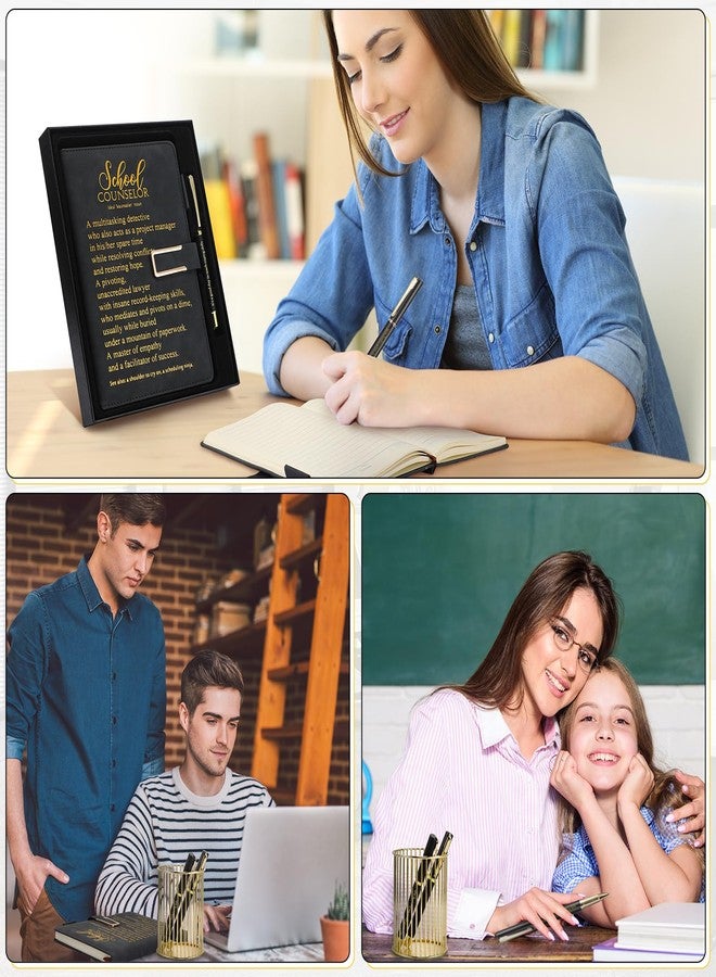Noveread مجموعة هدايا نوفريد المكونة من 3 قطع لمستشاري المدارس، تتضمن دفتر ملاحظات مبطن من الجلد الصناعي مع قلم شكر، وعلبة هدايا أنيقة. هدية مثالية لمستشارات المدارس في أسبوع تقدير المستشارين ويوم المعلم. - Image 5