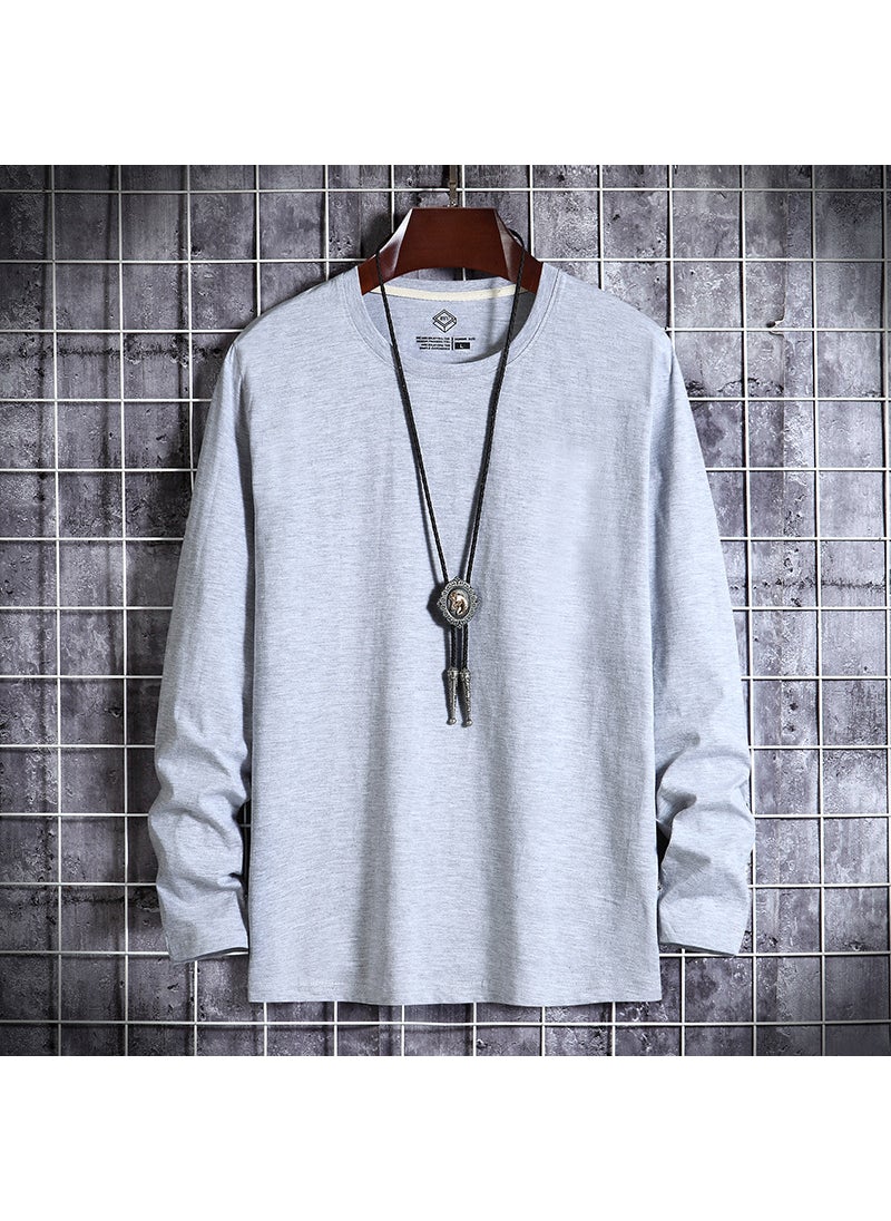 Autumn New Mens Long Sleeve T-shirt Casual Fashion Trendy Youth Mens Top Base Layer Light gray - pzsku/ZBA993016DBF816EFCFD2Z/45/_/1741687884/b8ef9905-9c16-42af-883c-654375d48ea0