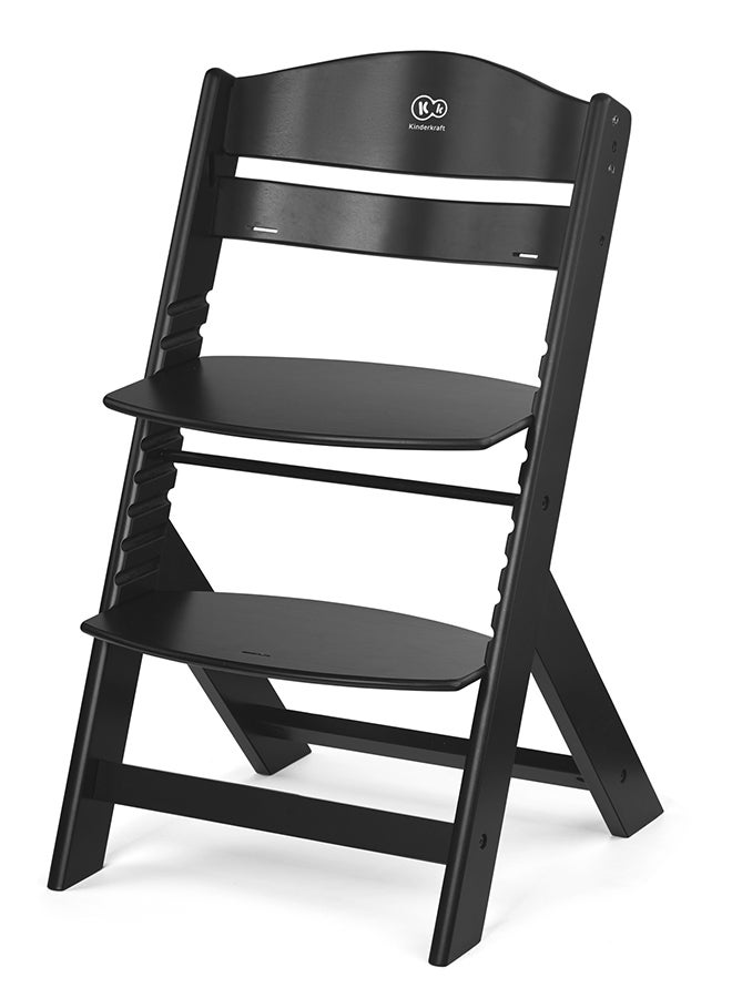 Kinderkraft Enock Baby Highchair With Pillow - Black/White - Image 2