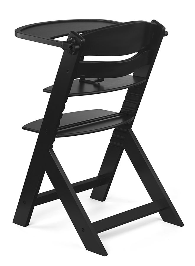 Kinderkraft Enock Baby Highchair With Pillow - Black/White - Image 5
