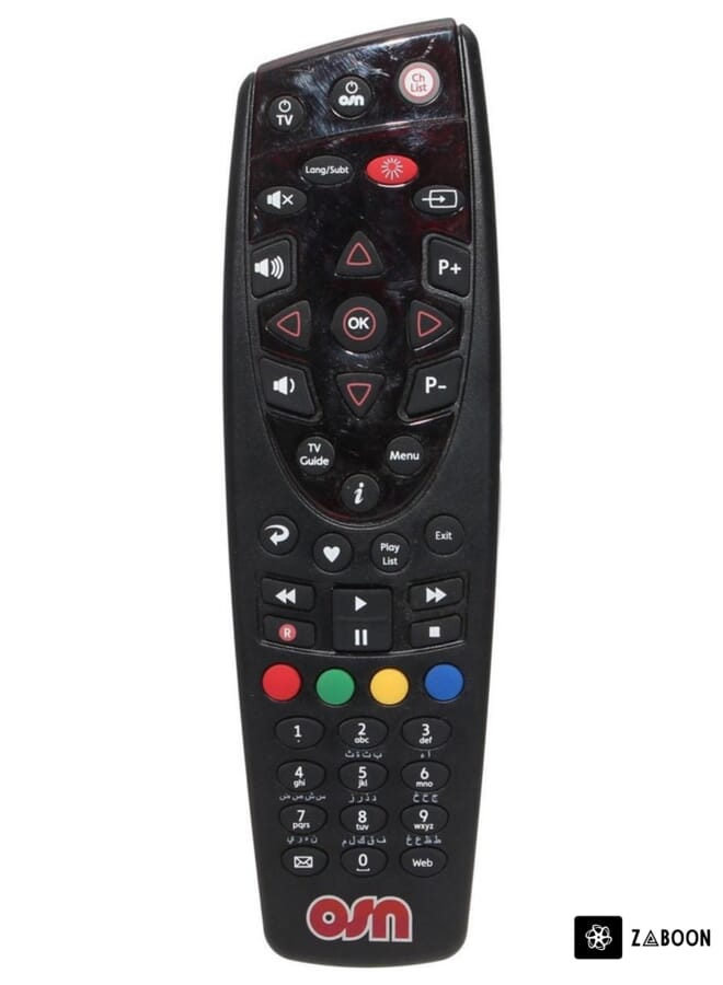 Zaboon TV Receiver Remote Control Black