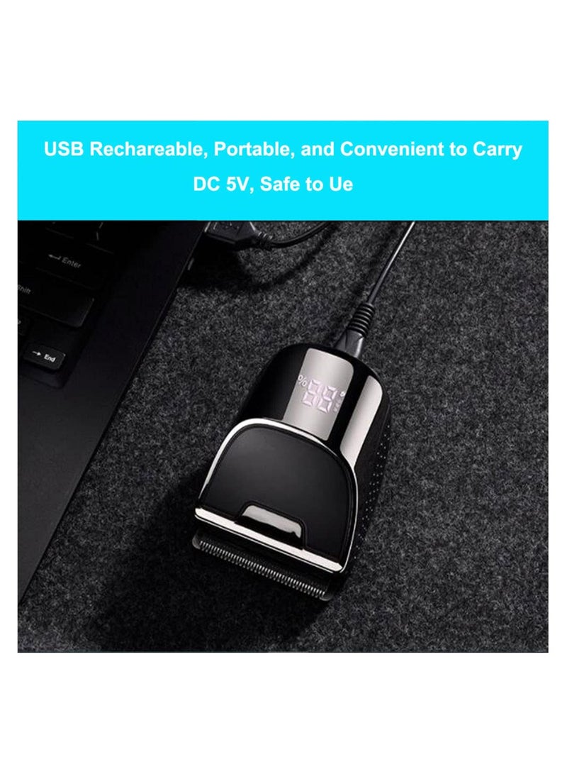Cordless Electric Hair Clipper for Men, USB Rechargeable Professional Trimmer, Self-Grooming Haircut Kit for Close Cuts & Head Shaves, Ideal for Home Use.