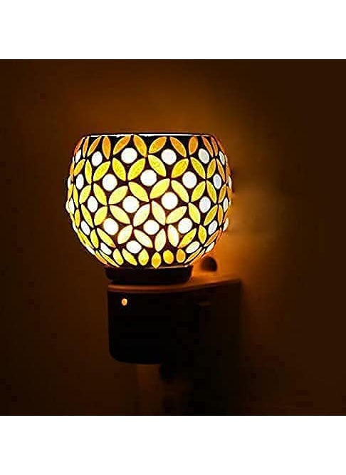 Rofras Rofras Electric Kapoordani Camphor Diffuser with Leaves Design Camphor Diffuser Incense Burner for HomeOfficeDrawing RoomKitchen and for Pooja Room 