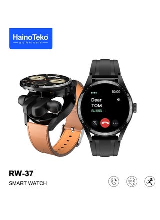 ساعة ذكية RW37 مع شاشة كبيرة مستديرة الشكل وشاشة AMOLED وسماعات أذن بلوتوث مع شريطين - pzsku/ZBA9989C6DA6C5D45B99FZ/45/_/1702203778/a8d8d968-4321-49ad-884f-1798a721e878
