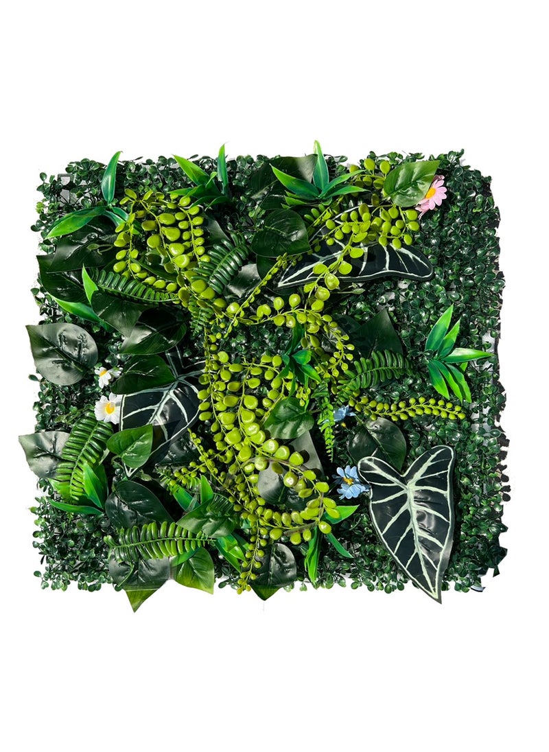 LINGWEI Artificial Wall Grass Privacy Fence Premium Faux Grass Wall Panel for Indoor Outdoor Screen Greenery Backdrop & Synthetic Grass for Home Decoration  - Image 1