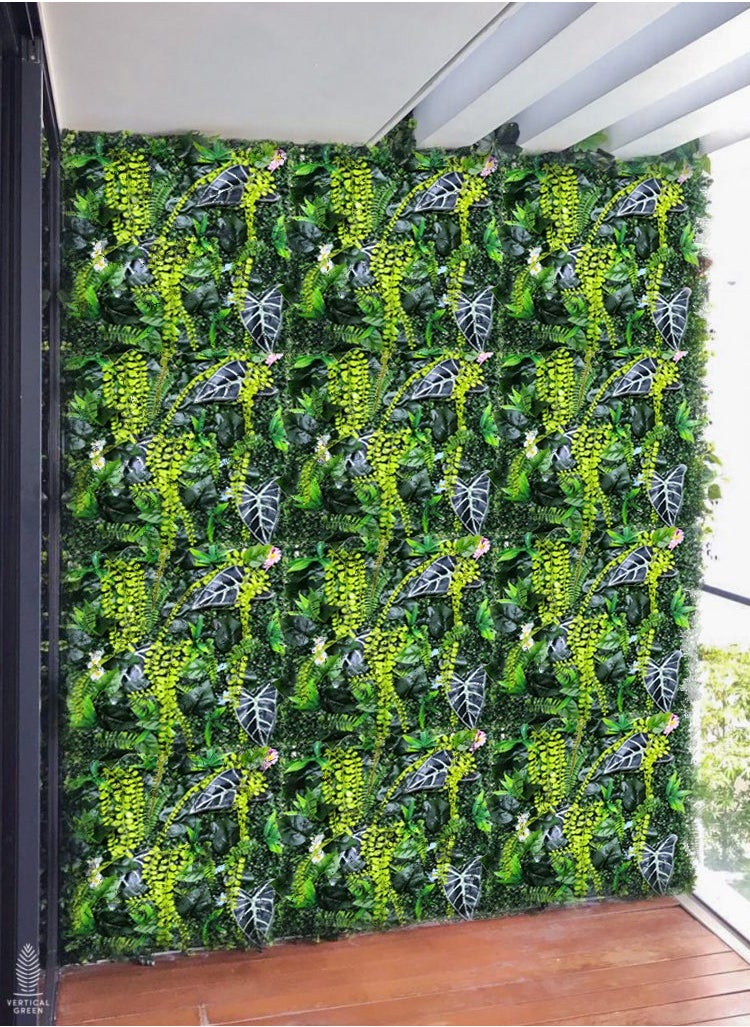 LINGWEI Artificial Wall Grass Privacy Fence Premium Faux Grass Wall Panel for Indoor Outdoor Screen Greenery Backdrop & Synthetic Grass for Home Decoration  - Image 3