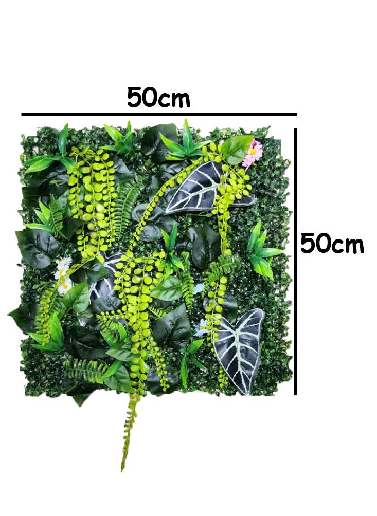 LINGWEI Artificial Wall Grass Privacy Fence Premium Faux Grass Wall Panel for Indoor Outdoor Screen Greenery Backdrop & Synthetic Grass for Home Decoration  - Image 4