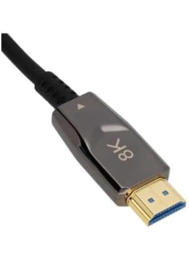 8K Fiber Optic HDMI Cable 50 M – Ultra High‑Speed 48Gbps HDMI 2.1, 8K@60Hz & 4K@120Hz, HDR10+, eARC, 4:4:4 Colour, Long‑Distance HDMI Cord - Image 1