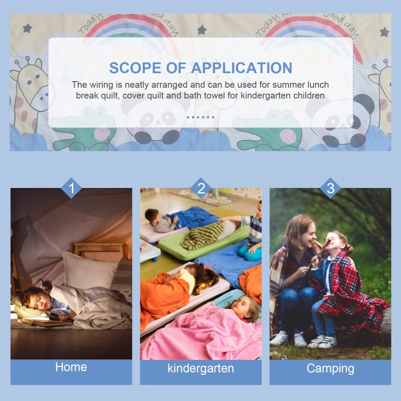1Pc Kindergarten Blanket Decorative Children Blanket Household Quilt - Image 5