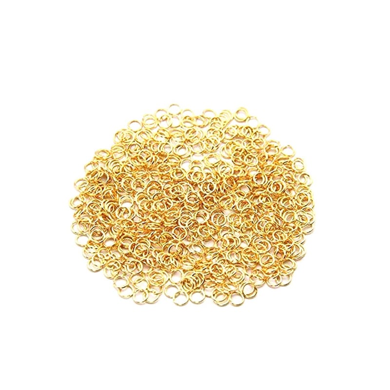 Excellentcrafts Metal Gold/Silver Jump Rings for Jewellery Making (Pack of 100 Pcs) (Gold, 12mm) - Image 5