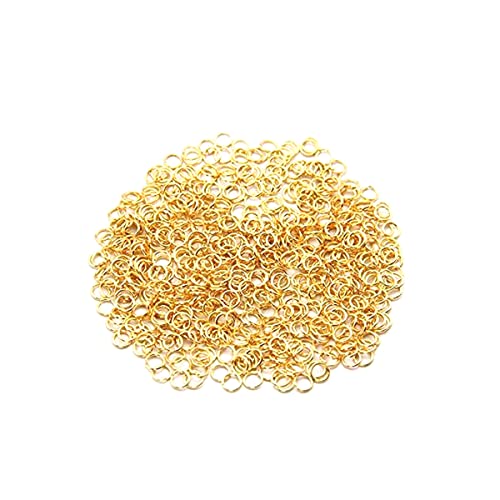 Excellentcrafts Metal Gold/Silver Jump Rings for Jewellery Making (Pack of 100 Pcs) (Gold, 12mm) - Image 1