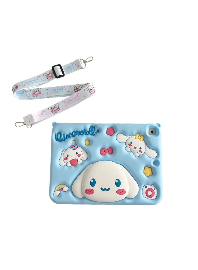 Compatible with Samsung Galaxy Tab A9 Case 8.7 inch  Shoulder Strap, Soft Silicone Multi-Angle Kids Cover for Galaxy Tab A9 Tablet SM-X110/X115 - Image 1