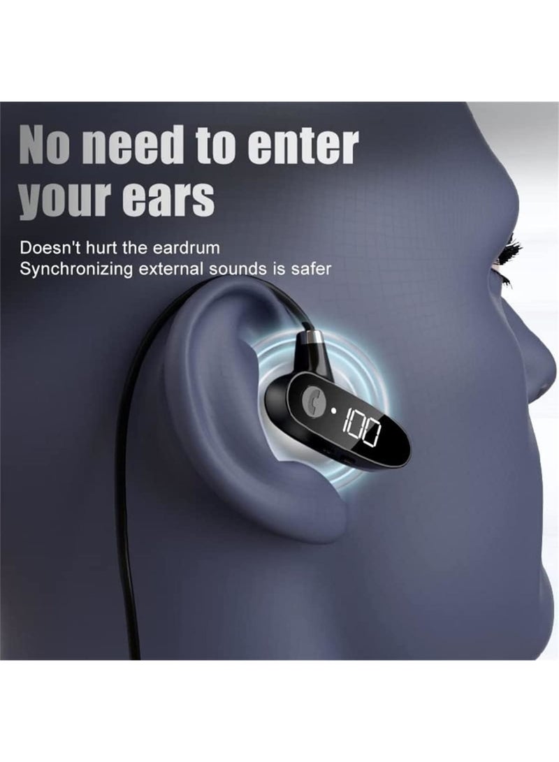 SOLARAE Bone Conduction Headphones Bluetooth Sports Open Ear Wireless neckphone Headset Sweatproof with Mic for Cycling Running Driving Gym - Image 4