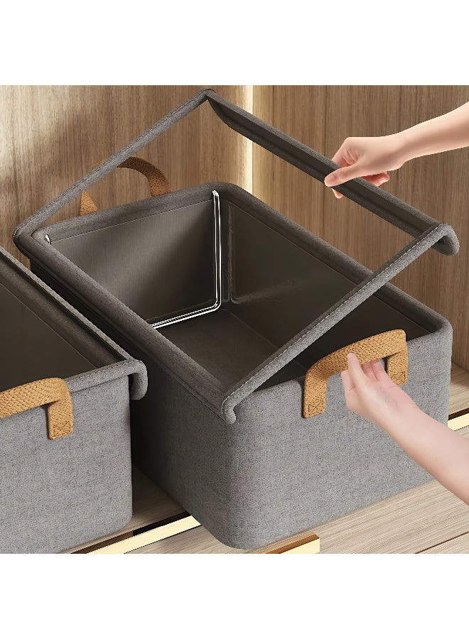 LAZER Collapsible Fabric Storage Cubes Organizer for Adults - Image 4