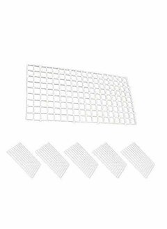 Generic 6 PCS Aquarium Divider Filter Tray Egg Crate Fish Tank Bottom Isolation, White, 30 cm x 15cm  - Image 2